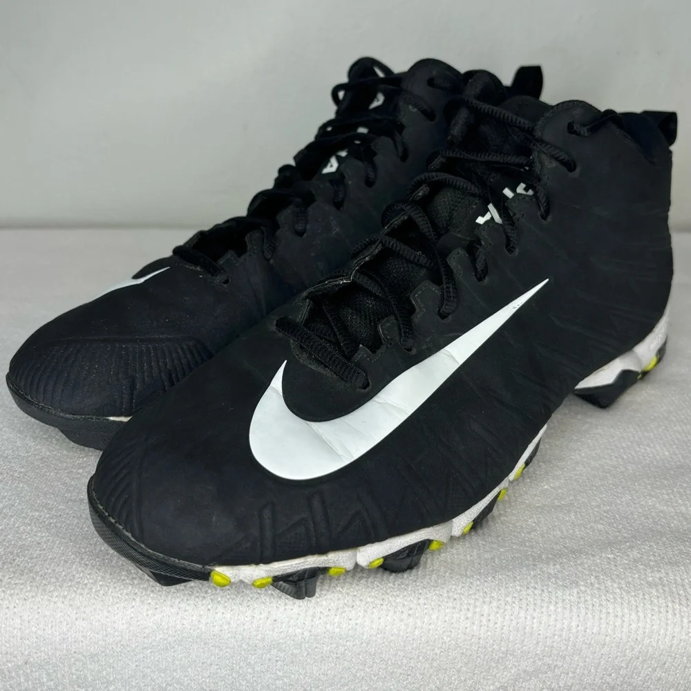 Men’s Nike Alpha FastFlex Sporting Football Cleats Black White 11.5 US NFL‎